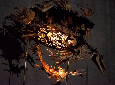 ムラマツアユミ 造形作家 立体 作品 幻想生物 妖怪 甲冑魚