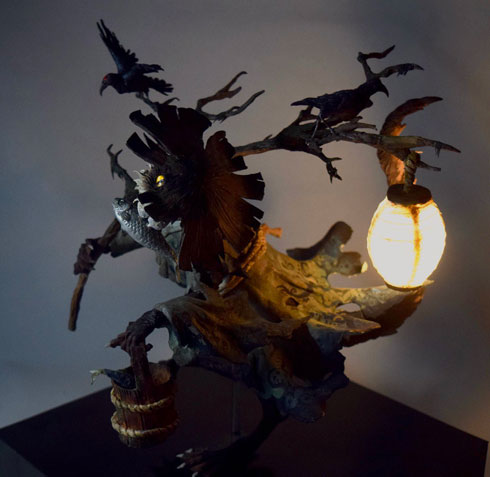 ムラマツアユミ 造形作家 立体 作品 幻想生物 妖怪 甲冑魚