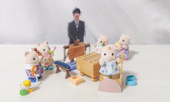 藤井二冠meetsシルバニアファミリー