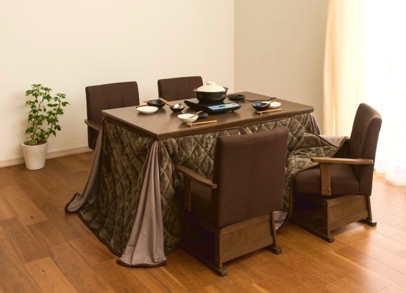 イオン 在宅ワーク 高脚こたつ USBポート コンセント