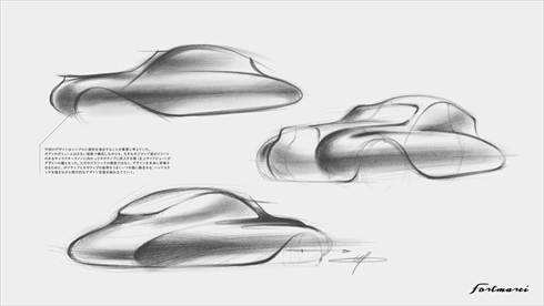 京セラ「Moeye（モアイ）」のコンセプトスケッチ