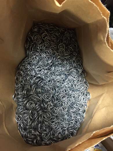 チェインメイル 針金 編んだ 手作り ハンドメイド コスプレ