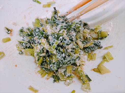 小松菜 おつまみ ヨーグルト