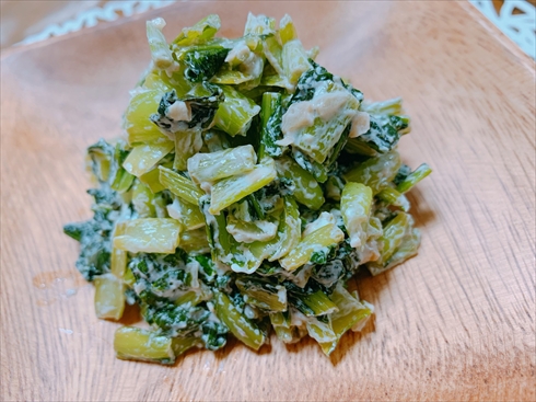 小松菜 おつまみ ヨーグルト