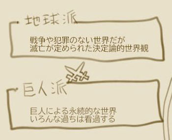 娘の妄想 設定 図解 イラスト 壮大 巨人 リボン人 物語