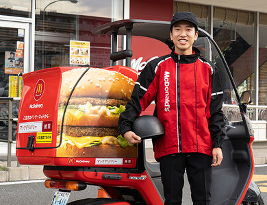 マクドナルド EV 宅配 電動3輪バイク