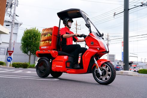 マクドナルド EV 宅配 電動3輪バイク