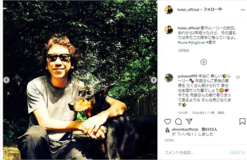 布袋寅泰 ルーリー 愛犬 命日