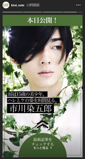 市川染五郎 蜷川実花 キレイノート 藤間園子