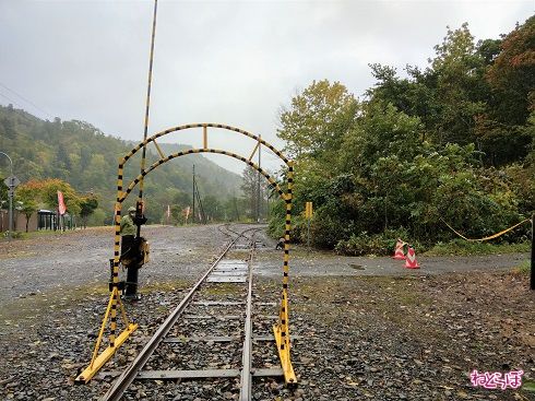 ポイントの切り替えはスタッフの手動