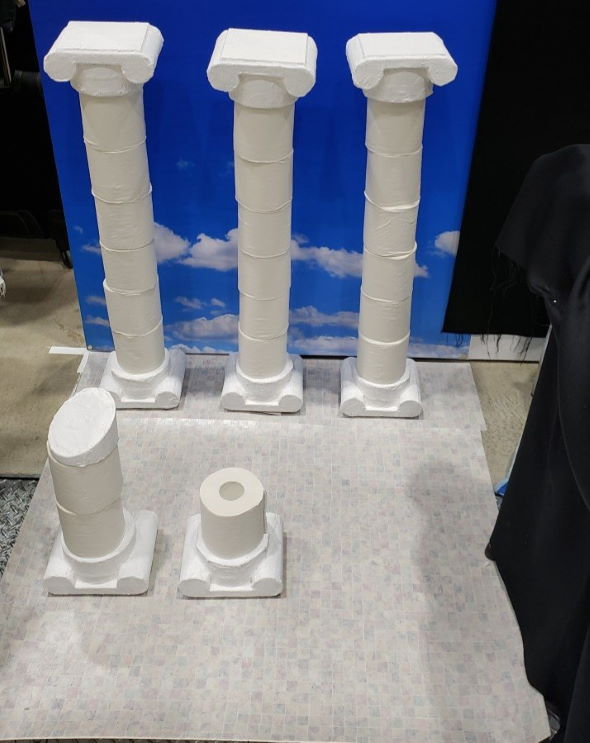 トイレットペーパー 保管 古代ローマ 柱 神殿 デザインフェスタ2020