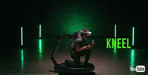 前進だけでなく後退やしゃがみ操作も可能に！　トレッドミルとVRゴーグルが一体化した「Omni One」プロトタイプ発表