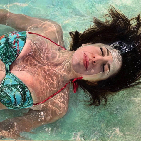 スーパーリアリズムな人物画