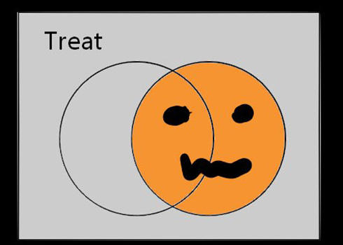 トリックオアトリートとカボチャのベン図でよくわかる　「ハロウィンで分かる論理演算」が直感的でイメージしやすい