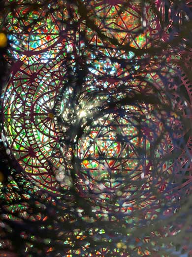 輿石孝志 紙を重ねた 彫刻 切り絵 作品 幾何学 アート