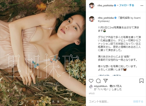 吉岡里帆 グラビア 写真集 里帆採取 by Asami Kiyokawa 清川あさみ アザーカット 週刊プレイボーイ インスタ 水着