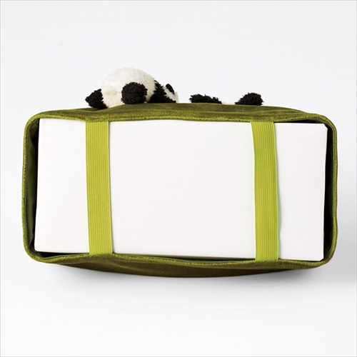 パンダのボックスティッシュカバー