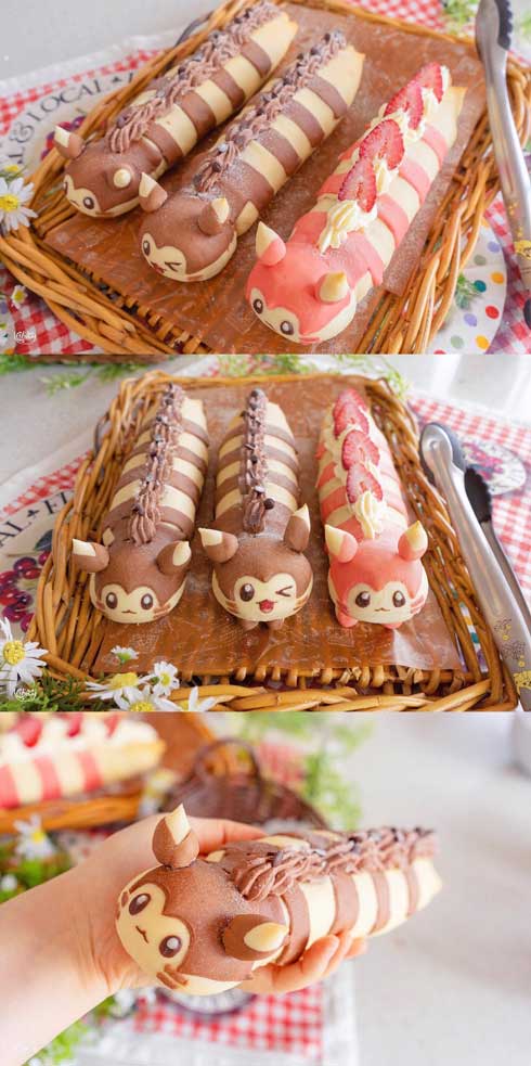 オオタチ パン ポケモン 手作り スイーツ かわいい ファンアート