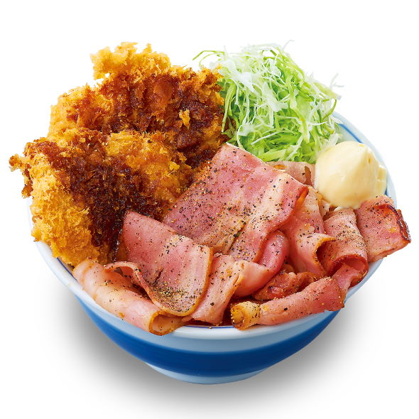かつや どっさりベーコンとチキンカツの合い盛り