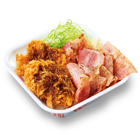 かつや どっさりベーコンとチキンカツの合い盛り