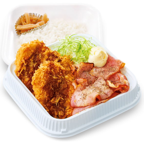 かつや どっさりベーコンとチキンカツの合い盛り