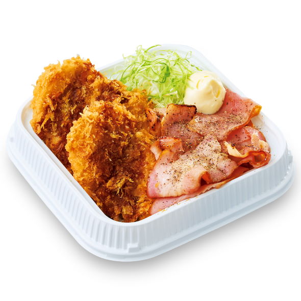 かつや どっさりベーコンとチキンカツの合い盛り