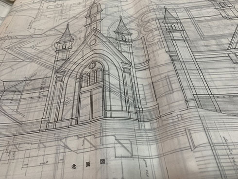 雪の美術館・設計図