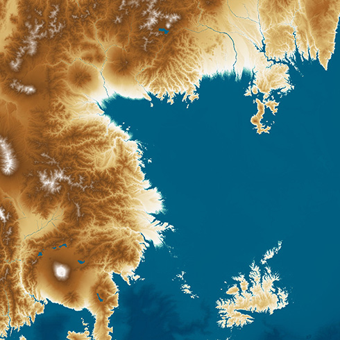 「日本のようで日本でない列島」が出現　海面が100m上がった世界線を描いた地図が想像力を刺激する