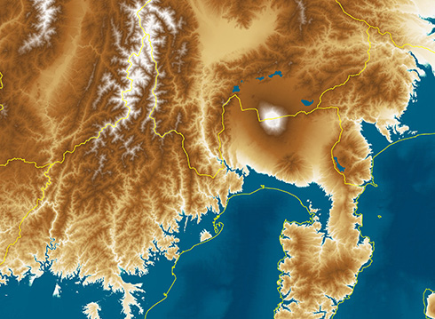 「日本のようで日本でない列島」が出現　海面が100m上がった世界線を描いた地図が想像力を刺激する