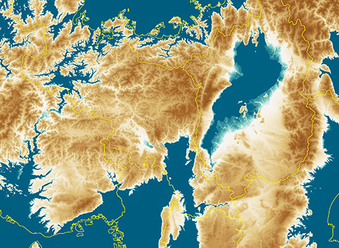 「日本のようで日本でない列島」が出現　海面が100m上がった世界線を描いた地図が想像力を刺激する