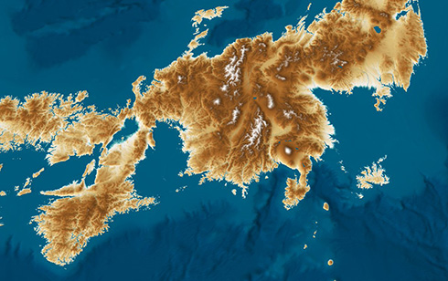 「日本のようで日本でない列島」が出現　海面が100m上がった世界線を描いた地図が想像力を刺激する