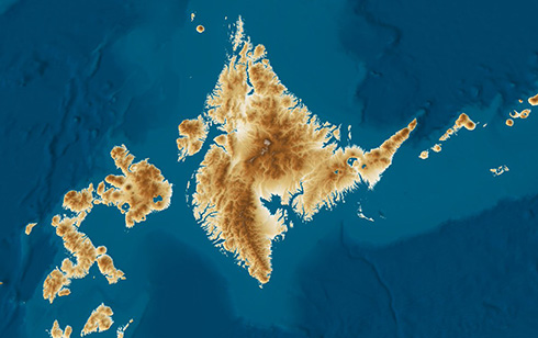 「日本のようで日本でない列島」が出現　海面が100m上がった世界線を描いた地図が想像力を刺激する