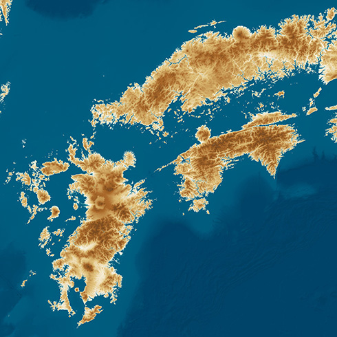「日本のようで日本でない列島」が出現　海面が100m上がった世界線を描いた地図が想像力を刺激する