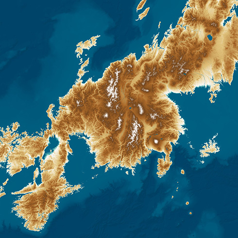 「日本のようで日本でない列島」が出現　海面が100m上がった世界線を描いた地図が想像力を刺激する