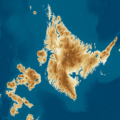 「日本のようで日本でない列島」が出現　海面が100m上がった世界線を描いた地図が想像力を刺激する