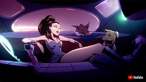 アリアナ・グランデ アニメ キャラ ペット ロボット R.E.M. 香水 プロモーション ピギー トゥールーズ