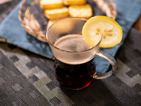 ホットカリモーチョを上から撮影したところ