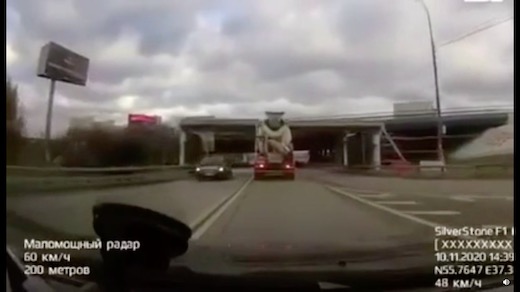 ロシア 事故 崩落 ドラレコ