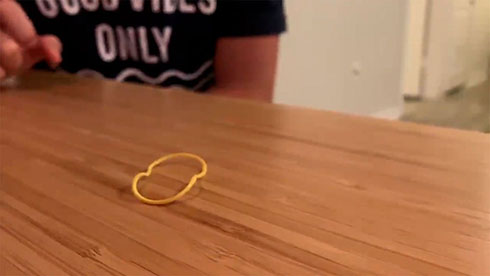 輪ゴムゲーム後手4巡目試技後