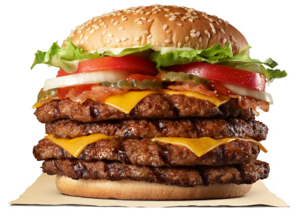バーガーキング エクストリーム超ワンパウンドビーフバーガー バンズ なし パティ