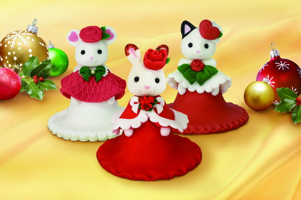 シルバニアファミリーのクリスマスケーキ