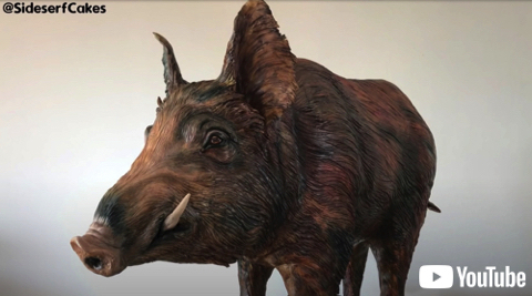 リアルすぎる野生の豚ケーキ