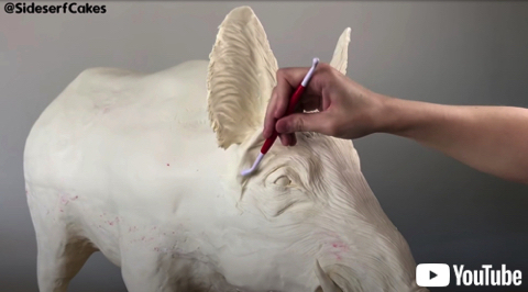 リアルすぎる野生の豚ケーキ