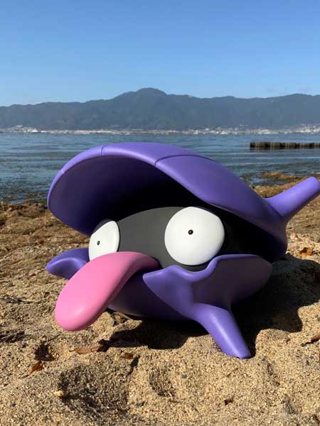 粘土 実寸大 シェルダー ポケモン 立体 造形 オーロラビーム