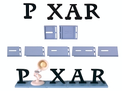PIXAR ランプ & PIXAR ロゴフィギュア Disney Pixar Lamp & Pixar Logo Figure Happay kuji Limited