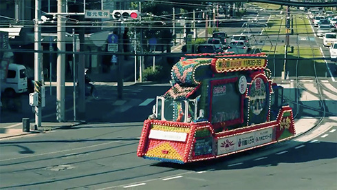 鉄道 路面電車 花電車 おはら祭 鹿児島