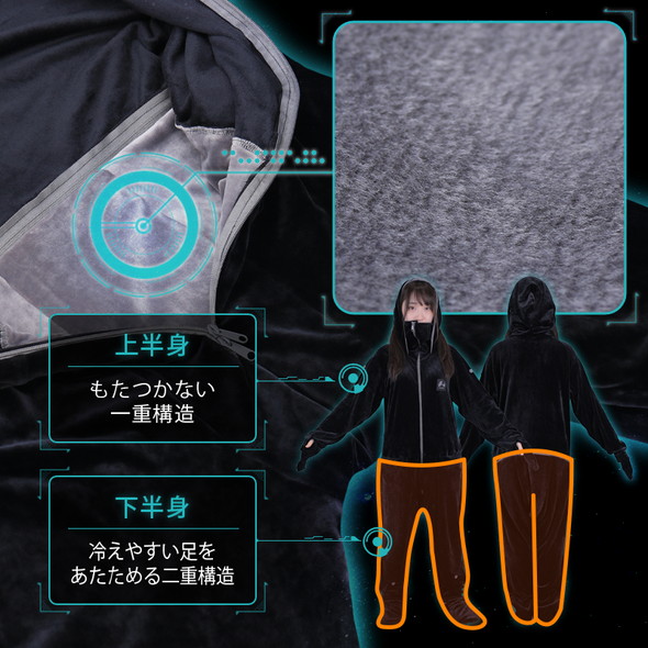 ダメ着 着る毛布 ゲーミング ビーズ 4G 2020