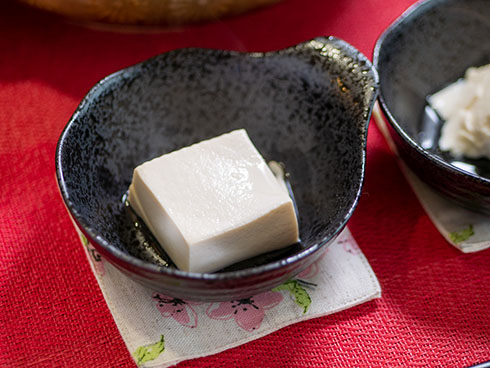 四角い湯豆腐