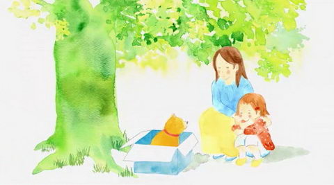 親切な人に見つけてもらって