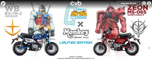 ホンダ モンキー ガンダムリミテッドエディション「モンキー RX-78-2ガンダム」